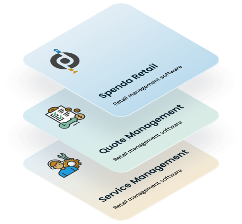 Spenda Retail software stack display